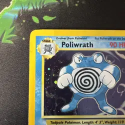 Wizards of the Coast Pokemon TCG Poliwrath 015/130 Base Set 2 Holo Rare (#2) DMG - Image 2
