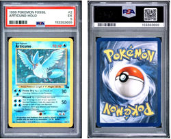 1999 POKEMON FOSSIL #2 ARTICUNO-HOLO PSA 5 - Image 1