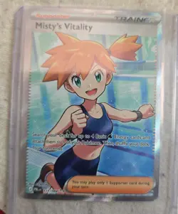 Misty's Vitality 111/084 Pitch Black Illustration Rare Ultra Rare Pokemon TCG - Image 1
