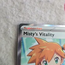 Misty's Vitality 111/084 Pitch Black Illustration Rare Ultra Rare Pokemon TCG - Image 3