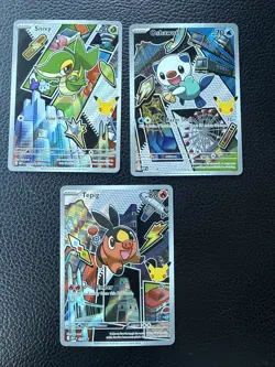 Pokemon TCG Series 2 First Partner Illustration Collection Gen 5 Unova FULL SET - Image 1