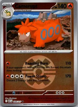 Camerupt (Quick Ball) 028/217 Uncommon Ascended Heroes Pokemon Reverse Holo NM - Image 1