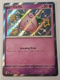 Cleffa 150 Shiny Rare Scarlet & Violet - Paldean Fates NM - Image 1