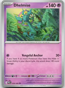 Playset of 4 Dhelmise 039/084 Pokemon Pitch Black - NM - Image 3