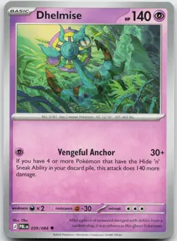 Playset of 4 Dhelmise 039/084 Pokemon Pitch Black - NM - Image 5