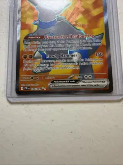 Rampardos ex 100/084 Me05: Pitch Black Holo full art pokemon ultra rare - Image 3