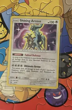 Pokemon Shining Arceus 57/73 Shining Legends Holo Shiny Holo Rare English 2017 - Image 1