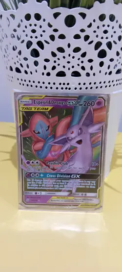 2019 POKEMON UNIFIED MINDS ESPEON & DEOXYS GX #72 #129259887 - Image 1