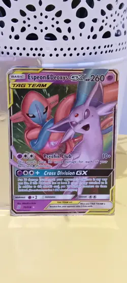 2019 POKEMON UNIFIED MINDS ESPEON & DEOXYS GX #72 #129259887 - Image 3