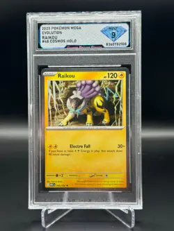 2025 Pokemon Mega Evolution Raikou Cosmos Holo DSG 9 - Image 1