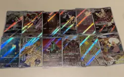 (12) Japanese Pokemon TCG Art Illustration Rare Lot NO BULK Full Art $43 Value - Image 1