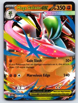 Mega Gallade ex 048/086 Pokemon Chaos Rising Holo NM/LP - Image 1