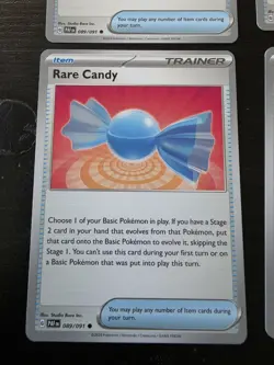 4x Rare Candy 089/091 Paldean Fates Item Trainer Playset Pokemon TCG NM - Image 4