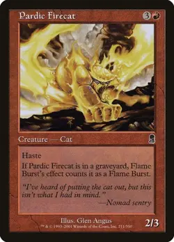 [4x] Pardic Firecat ODY LP MTG - Image 1