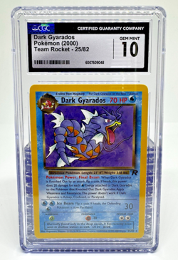 POP 14 | Pokemon 2000 Dark Gyarados Unlimited Team Rocket 25/82 CGC 10 Gem Mint - Image 1