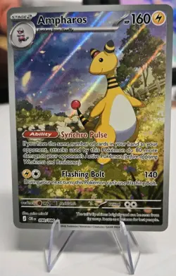 Nintendo Pokemon TCG Ampharos 090/086 Chaos Rising - Full Art Holo Rare - Image 1