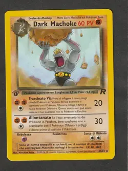 Dark Machoke 40/82 Pokemon Card 1ª Edizione Team Rocket Italiano. - Image 1