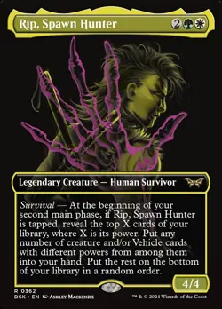 MTG Rip, Spawn Hunter Borderless Full Art ** Duskmourn ** English - Image 1