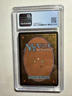 MTG BETA U K Deathgrip CGC 8.5 Quad++ NM/Mint+ (Mint centering, surface) 1993 - Image 2