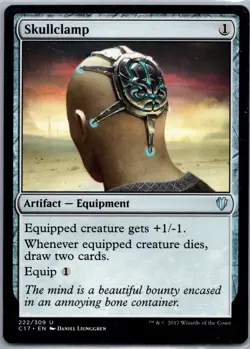 MTG 1x Skullclamp # 222 Commander 2017 Magic the Gathering Card x1 - Image 1