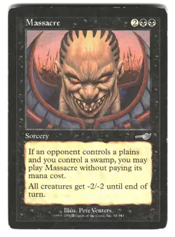 Massacre 58 Uncommon Nemesis Magic: The Gathering Moderately Played - Image 1