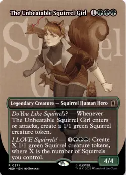 The Unbeatable Squirrel Girl (Borderless) 371 Marvel Super Heroes MTG NM - Image 1