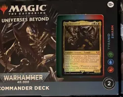 MTG: Universes Beyond Warhammer 40k Tyranid Swarm Commander Deck Sealed - Image 1