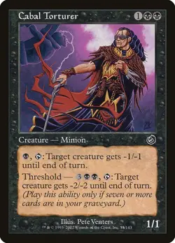 Cabal Torturer 1x FOIL MtG FOIL Torment SP/NM - Image 1