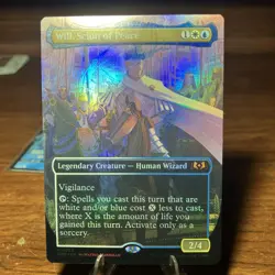Will, Scion of Peace BORDERLESS FOIL, Wilds of Eldraine, MTG WOE NM/M - Image 3