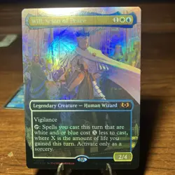 Will, Scion of Peace BORDERLESS FOIL, Wilds of Eldraine, MTG WOE NM/M - Image 4
