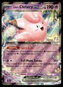 Lillie's Clefairy ex 056/159 Double Rare Journey Together Pokemon Holo Near Mint - Image 1