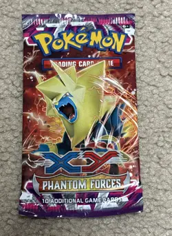 Pokemon XY Phantom Forces Mega Manectric Factory Sealed Booster Pack 2014 - Image 1