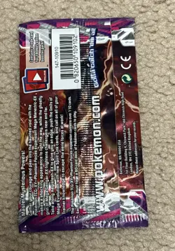 Pokemon XY Phantom Forces Mega Manectric Factory Sealed Booster Pack 2014 - Image 2