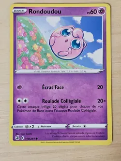 FRENCH RONDOUDOU JIGGLYPUFF 110/264 FUSION STRIKE POKEMON LP 2021 - Image 1