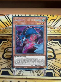 Yugioh Entwickeltes Kristallungeheuer Rubinkarfunkel Secret Rare BLCR-EN010 - Image 1