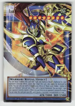 YuGiOh Chaos Origins - Black Luster Soldier (Extended Art) #CORI-EN028 Overframe - Image 1