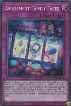 Yugioh - Amazement Family Faces (Super Rare) (1st Edition) - LIOV-EN070 (P) - Image 1