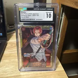 CGC 10 GEM MINT Japanese One Piece 2024 Shanks OP01-120 THE BEST PRB-01 SR - Image 1