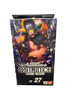 One Piece Card Game: Black - Marshall D Teach Starter Deck (ST-27) Sealed W/Pack - Image 1