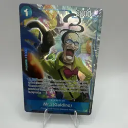 One Piece CCG Mr.3 (Galdino) OP09-056 alt art - Image 1