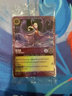 Disney Lorcana Card - Elsa - The Fifth Spirit - Promo - SEALED - Image 1