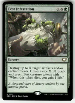 Pest Infestation 103 R Commander: Edge of Eternities NM Magic: The Gathering - Image 1