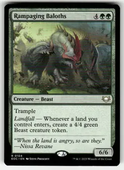 Rampaging Baloths 104 R Commander: Edge of Eternities NM Magic: The Gathering - Image 1