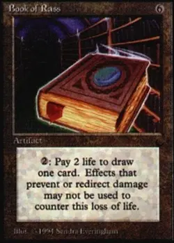 MTG Book of Rass, The Dark, Heavily Played, English - Image 1