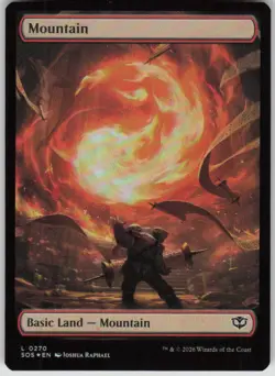 MTG Mountain 0270 Foil NM Secrets of Strixhaven Magic 270 - Image 1