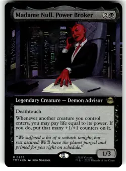 MTG Magic: The Gathering TMNT Card #265 FOIL Madame Null, Power Broker Extended - Image 1
