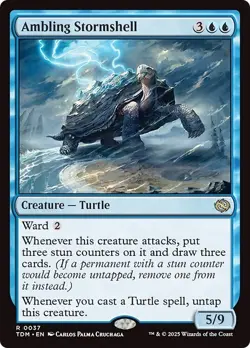 AMBLING STORMSHELL x4 mtg NM-M Tarkir Dragonstorm 4 Rare - Image 1