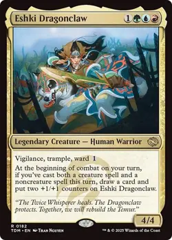 ESHKI DRAGONCLAW x4 mtg NM-M Tarkir Dragonstorm 4 Rare - Image 1