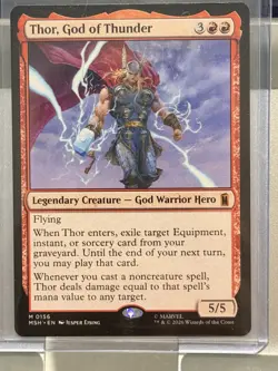 Thor, God of Thunder #156 (NM) Super Heroes MTG Non-Foil Magic The Gathering - Image 1