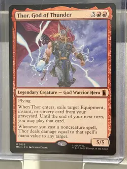 Thor, God of Thunder #156 (NM) Super Heroes MTG Non-Foil Magic The Gathering - Image 2